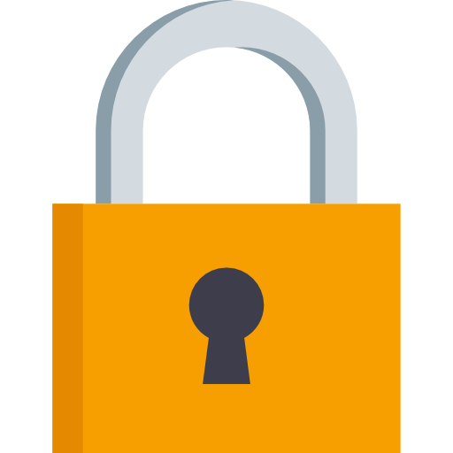 Icon of a closed padlock symbolizing secure, protected access to Naakef homes and guest information.